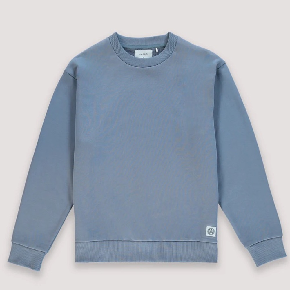 Amendi Slate Blue Crewneck Sweatshirt